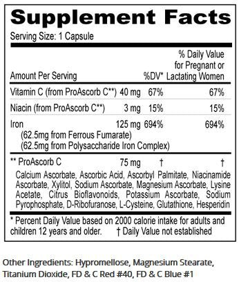 hierro con vitamina C para mejor absorción