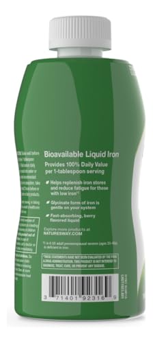 hierro líquido Nature's Way para salud óptima