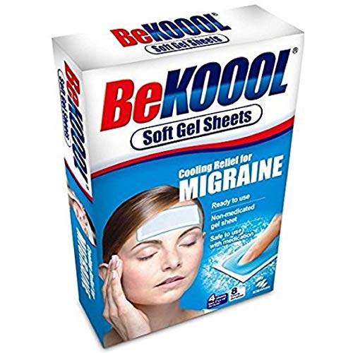 Hojas de gel Be Koool para migraña