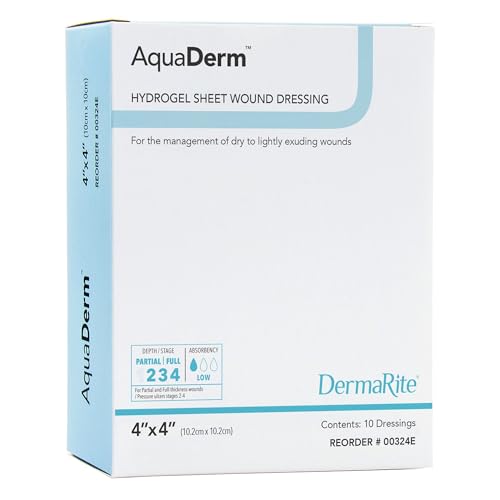 Hojas de hidrogel AquaDerm para heridas