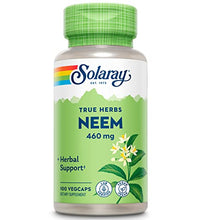 Hojas de neem en cápsulas veganas