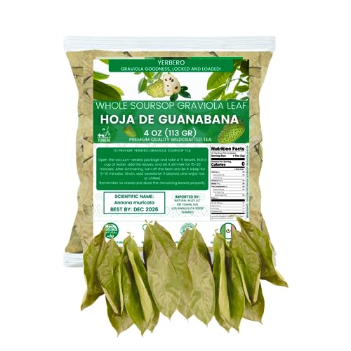 Hojas secas de graviola 4 oz