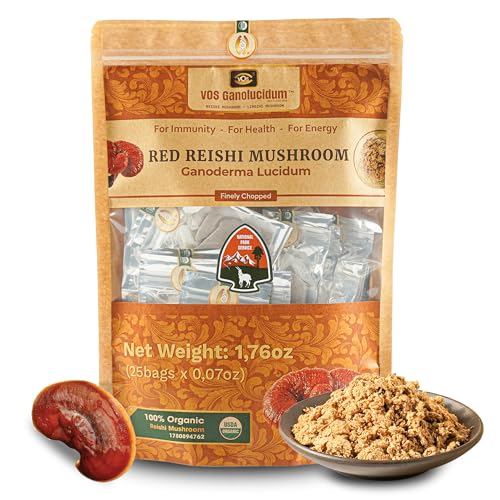 Hongo Reishi picado para té