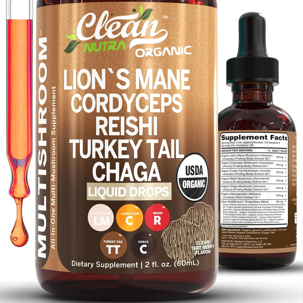 Hongos adaptógenos Clean Nutra