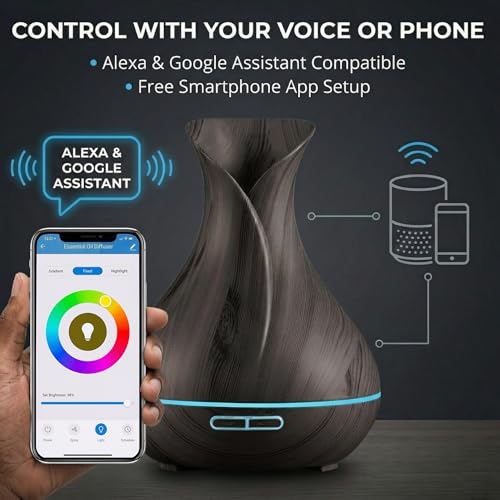 humidificador compatible con Alexa y Google Home