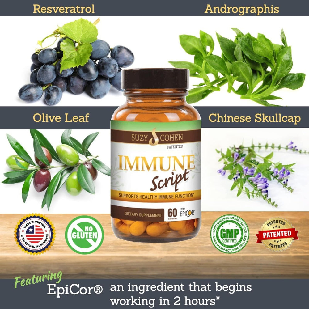 Immune Script hierbas y botánicos