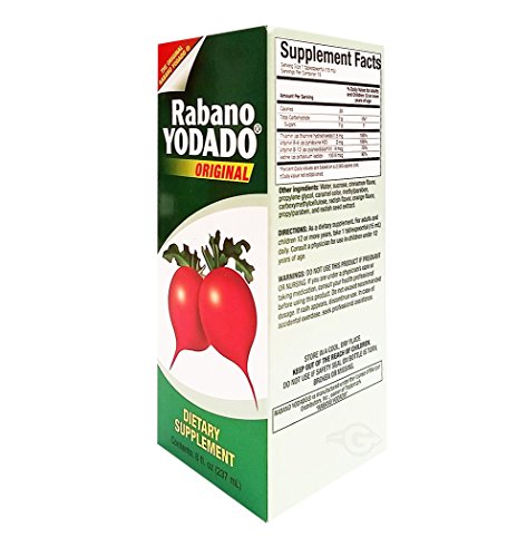 jarabe Rabano Yodado 8 onzas