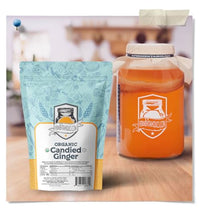jengibre glaseado para bebidas saludables