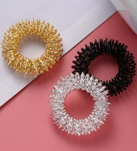 juego de anillos fidget en oro