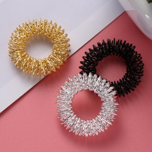 juego de anillos fidget en oro