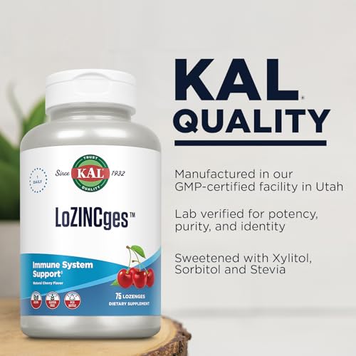 KAL Lozenges de zinc para el bienestar