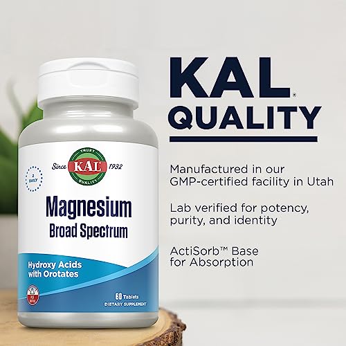 KAL Magnesio 400 mg para bienestar muscular