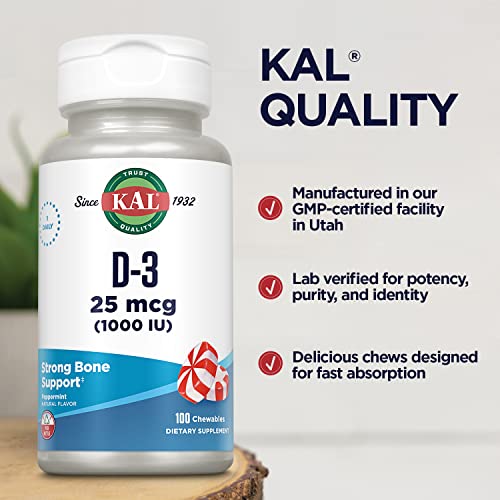 KAL Vitamina D con xilitol natural
