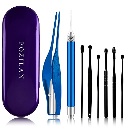 kit de limpiadores de oídos con luz LED