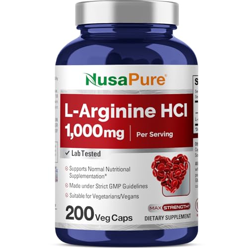 L-Arginina 1000 mg beneficios para la salud