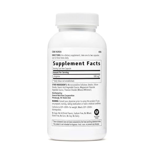 L Arginina 500mg mejora circulación sanguínea