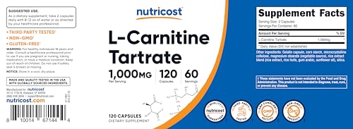 L-Carnitina 500mg por cápsula