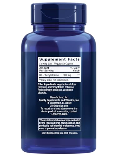 L-Fenilalanina 500 mg en cápsulas