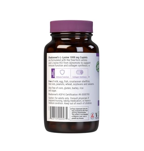 L-Lisina 1000mg sin gluten y OGM