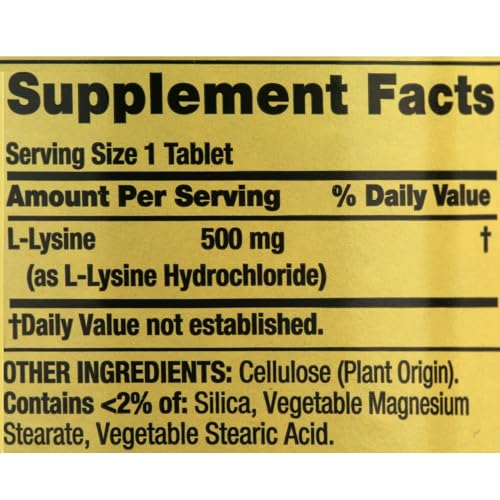 L-Lisina 500mg para la salud de la piel