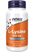 L-Lisina NOW Foods 500 mg beneficios