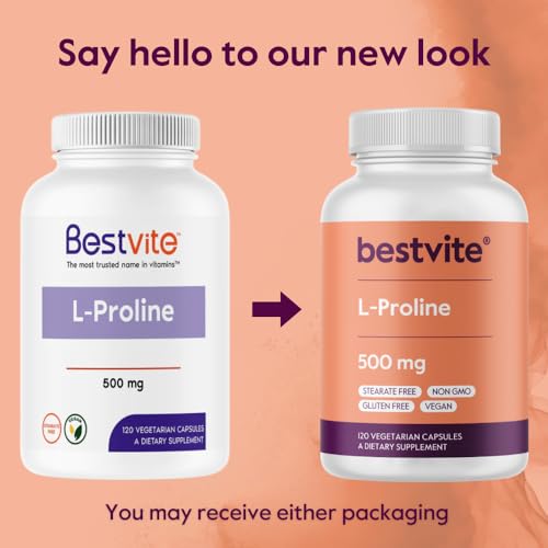 L-Prolina 500mg para apoyo nutricional