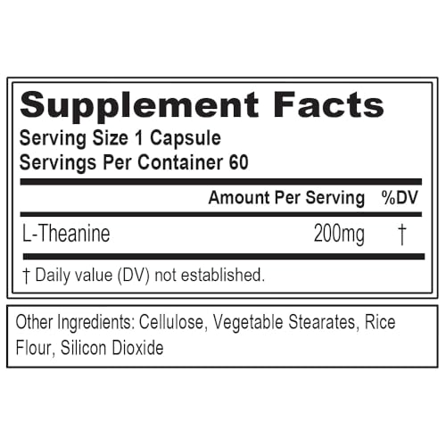 L-teanina 200 mg en cápsulas