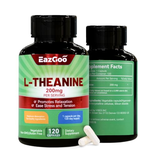 L-Theanine 200mg para relajación profunda