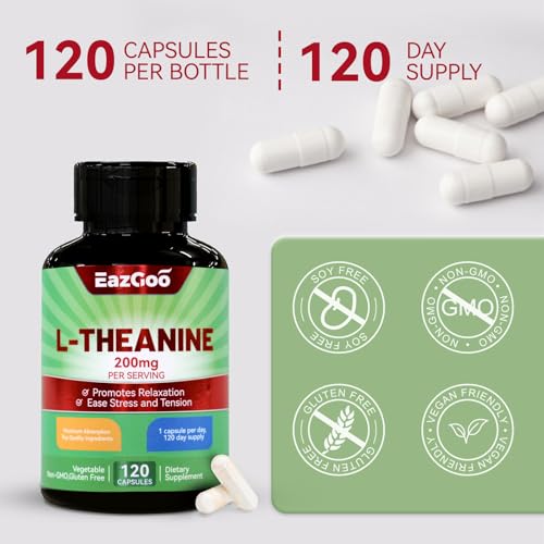 L-Theanine 200mg para un sueño reparador