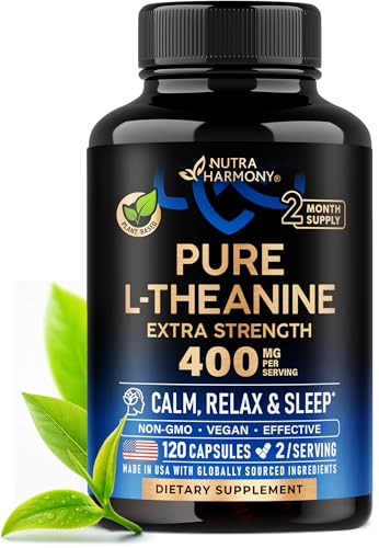 L-Theanine 400 mg para relajación profunda