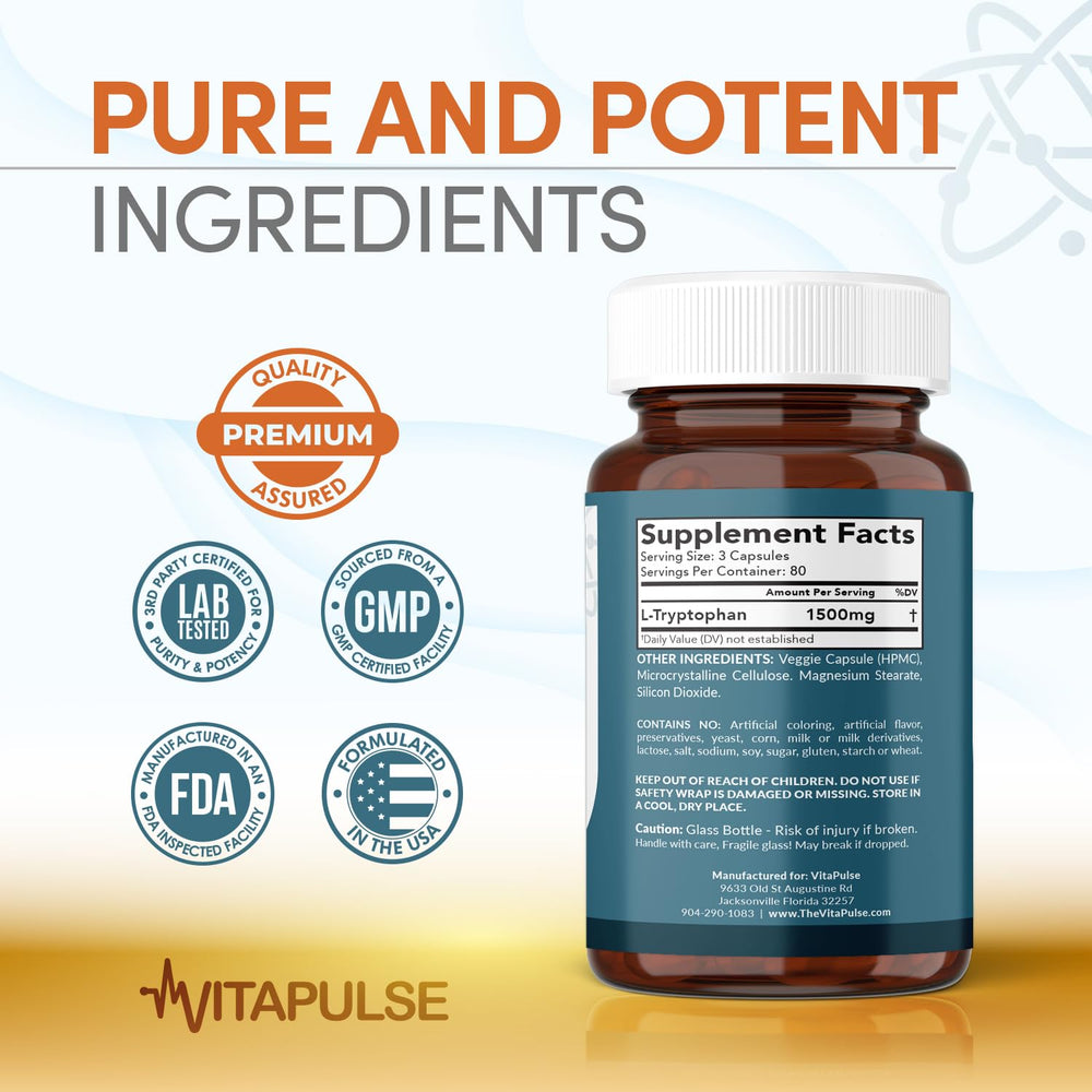L-Triptófano 1500 mg VitaPulse