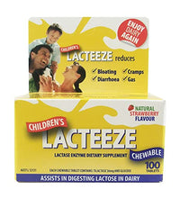 Lacteeze Niños tabletas masticables sabor fresa