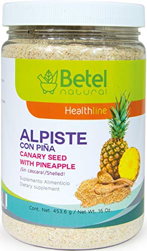 leche de alpiste natural con piña