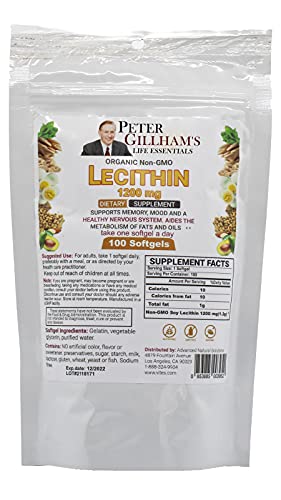 Lecitina 1200mg para salud hepática