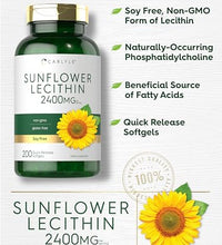 Lecitina de girasol sin gluten y soja