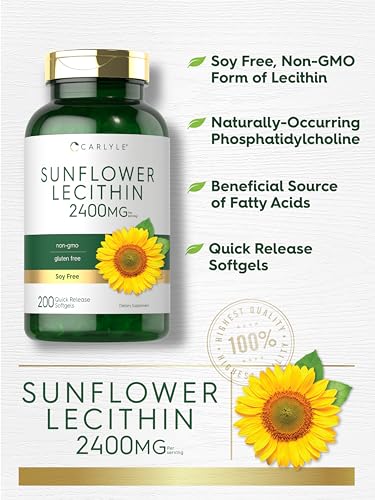 Lecitina de girasol sin gluten y soja