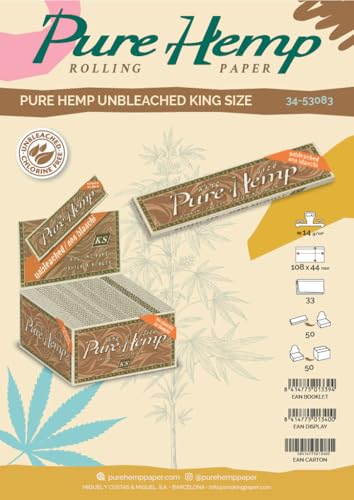 Libretas de papel King Size Pure Hemp