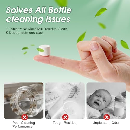 limpieza profunda de botellas con tabletas Dushany