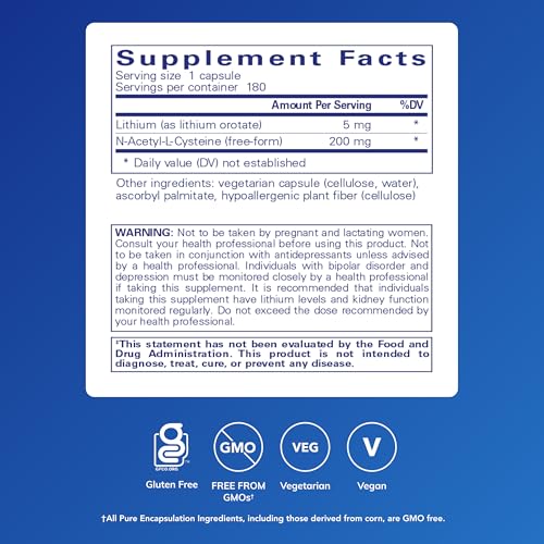 Lithium Orotate 5 mg beneficios