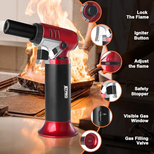 llama ajustable para creme brulee y BBQ