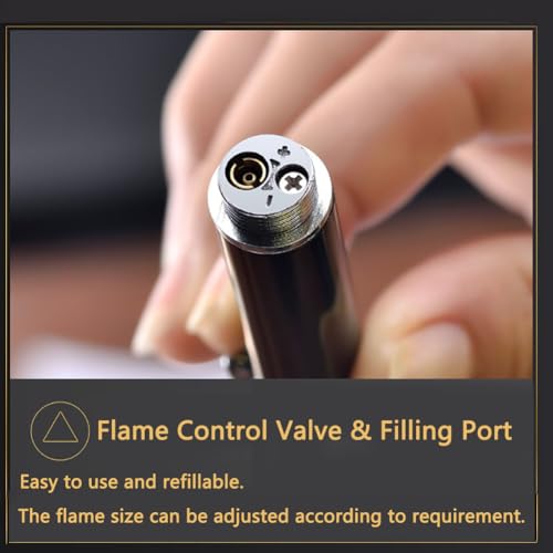 llama verde ajustable para encender velas