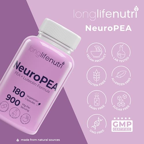 LongLifeNutri NeuroPEA para energía mental