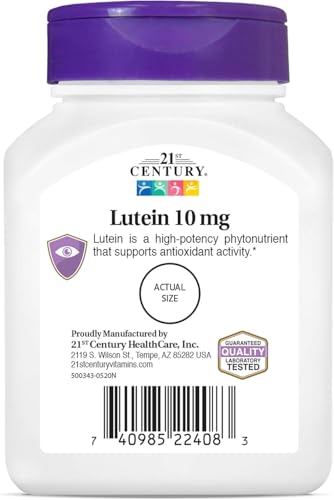 luteína 10 mg paquete de 2 tabletas