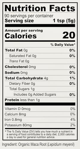 Maca orgánica sin gluten y transgénico