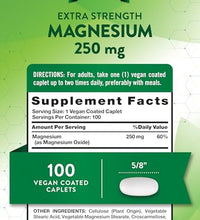 magnesio Nature's Truth 250 mg