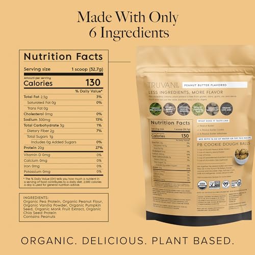 mantequilla de maní sabor proteína Truvani