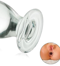 masaje prostático con plug de vidrio