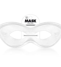 máscara de ojos de superhéroe blanca duradera
