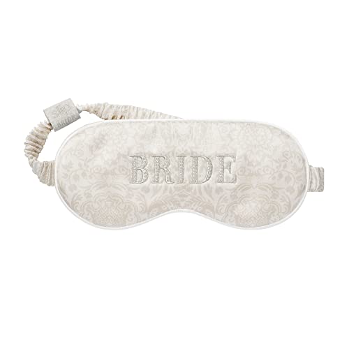 máscara de seda para novia elegante
