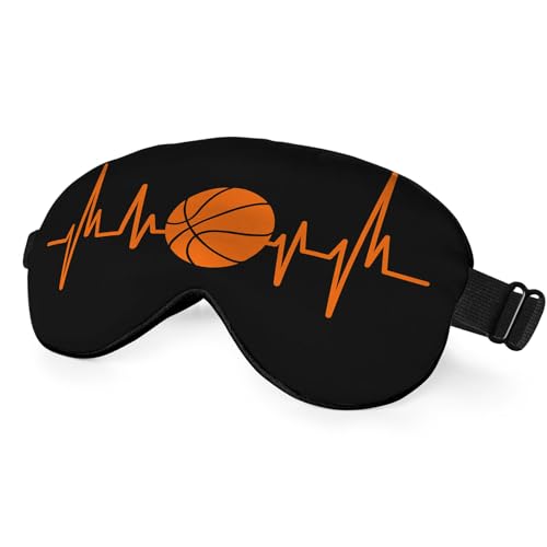 máscara de sueño baloncesto naranja